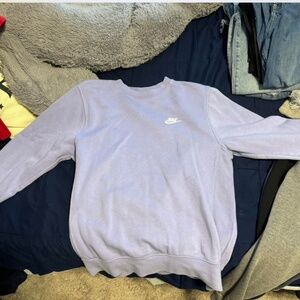 Purple nike crewneck